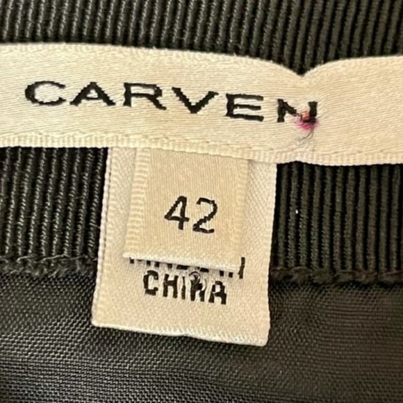 Carven Wave Coastal Pleated A-Line Mini Skirt FR 42/US 10 - Picture 7 of 8